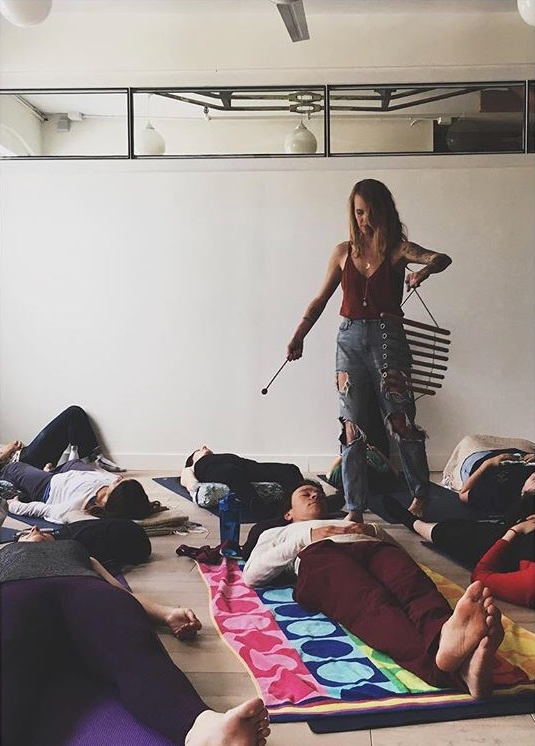 We chatted with sound bath facilitator, Megan Marie Gates
